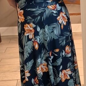Floral Print Maxi Skirt